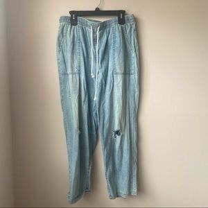Aerie Jean Distressed Joggers